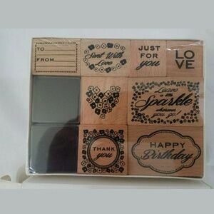 8 Greeting Card Stamps NEW
